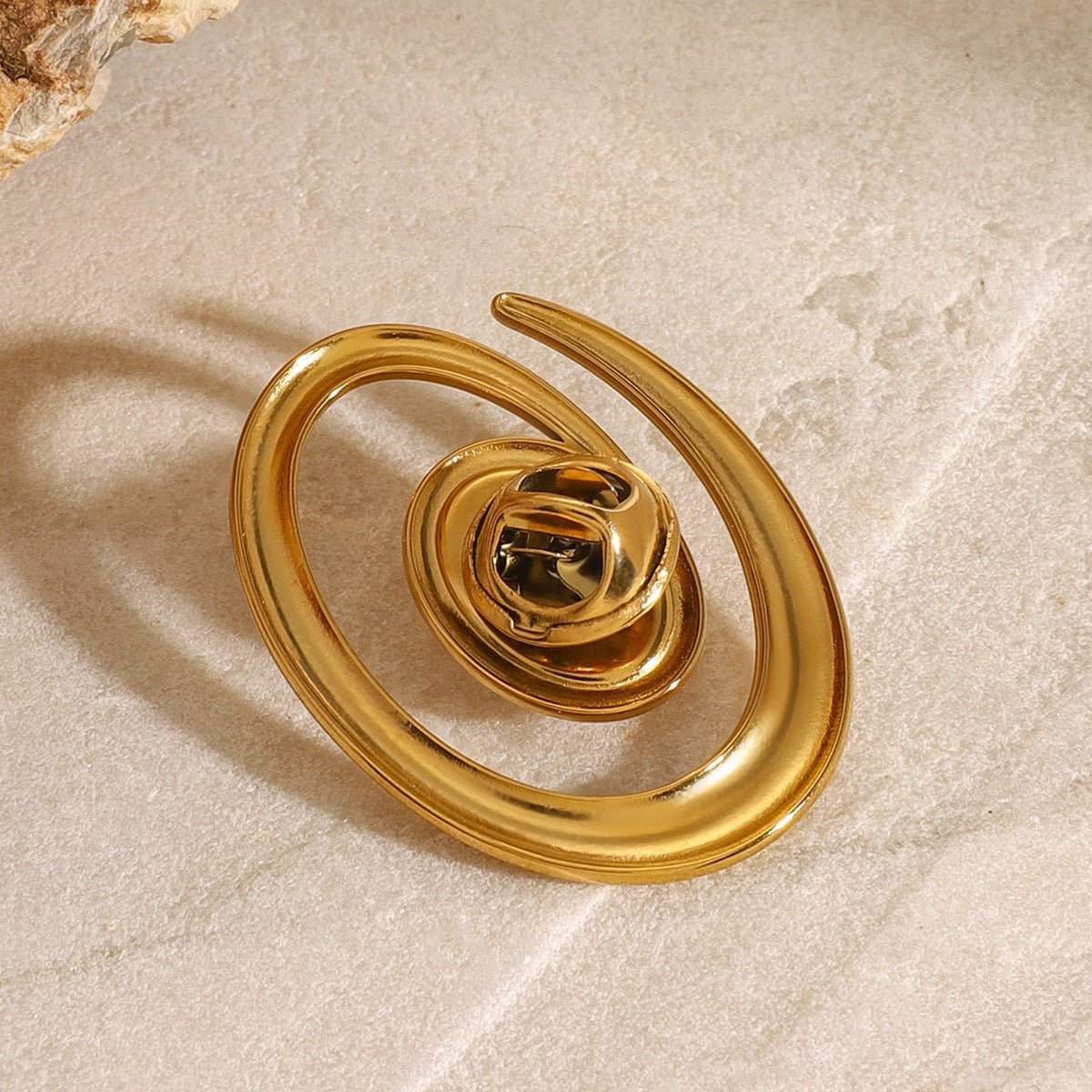 Velóra Aura – Spiral Pearl Brooch - VELORÁ