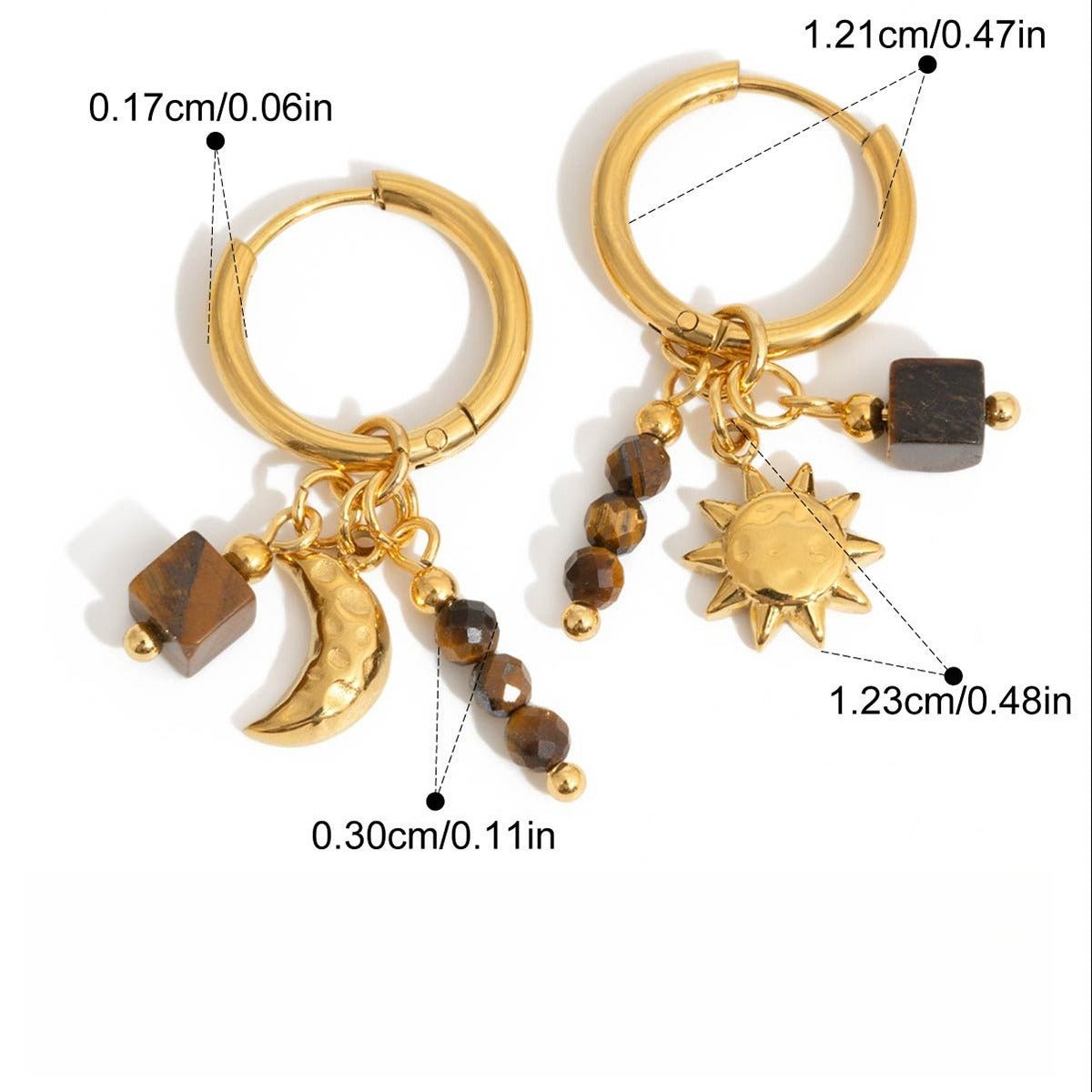 Velóra Auri – Autumn Luxe Titanium Earrings - VELORÁ