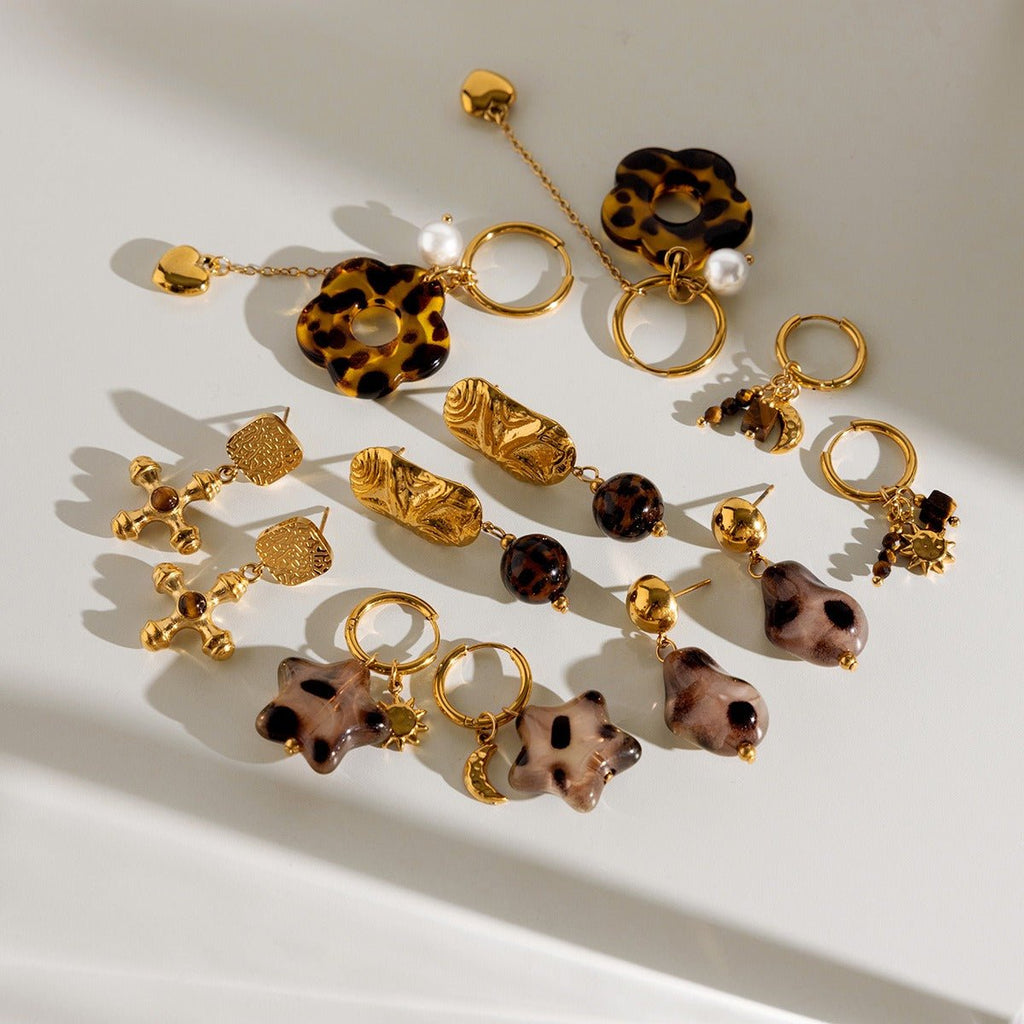 Velóra Auri – Autumn Luxe Titanium Earrings - VELORÁ