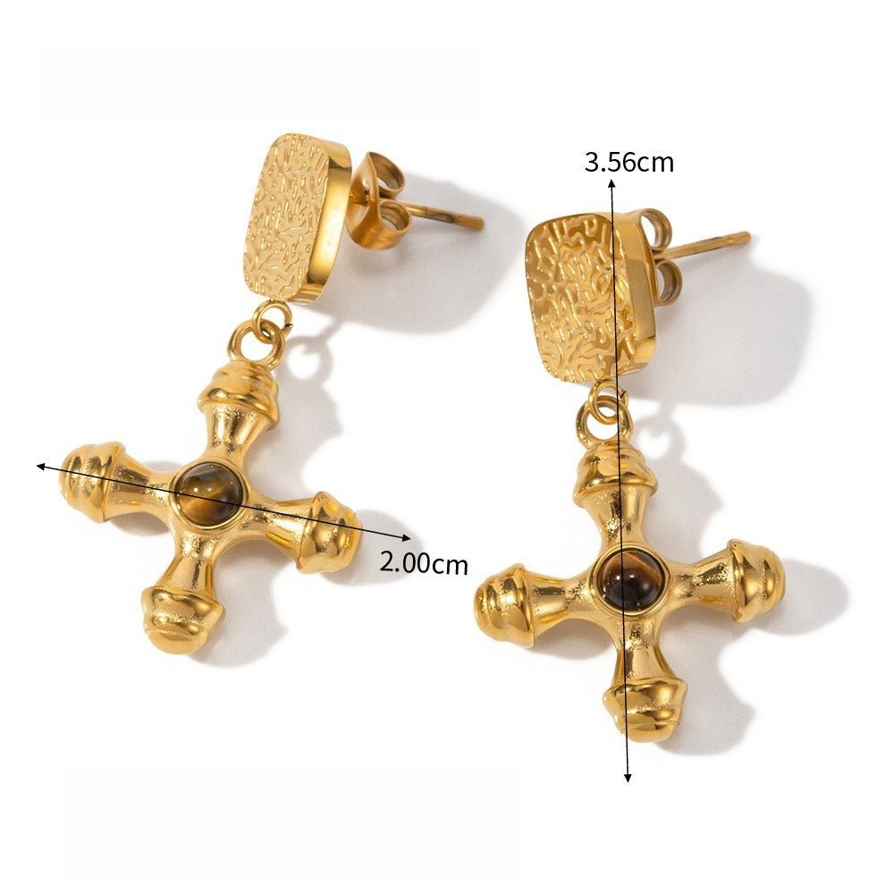 Velóra Auri – Autumn Luxe Titanium Earrings - VELORÁ