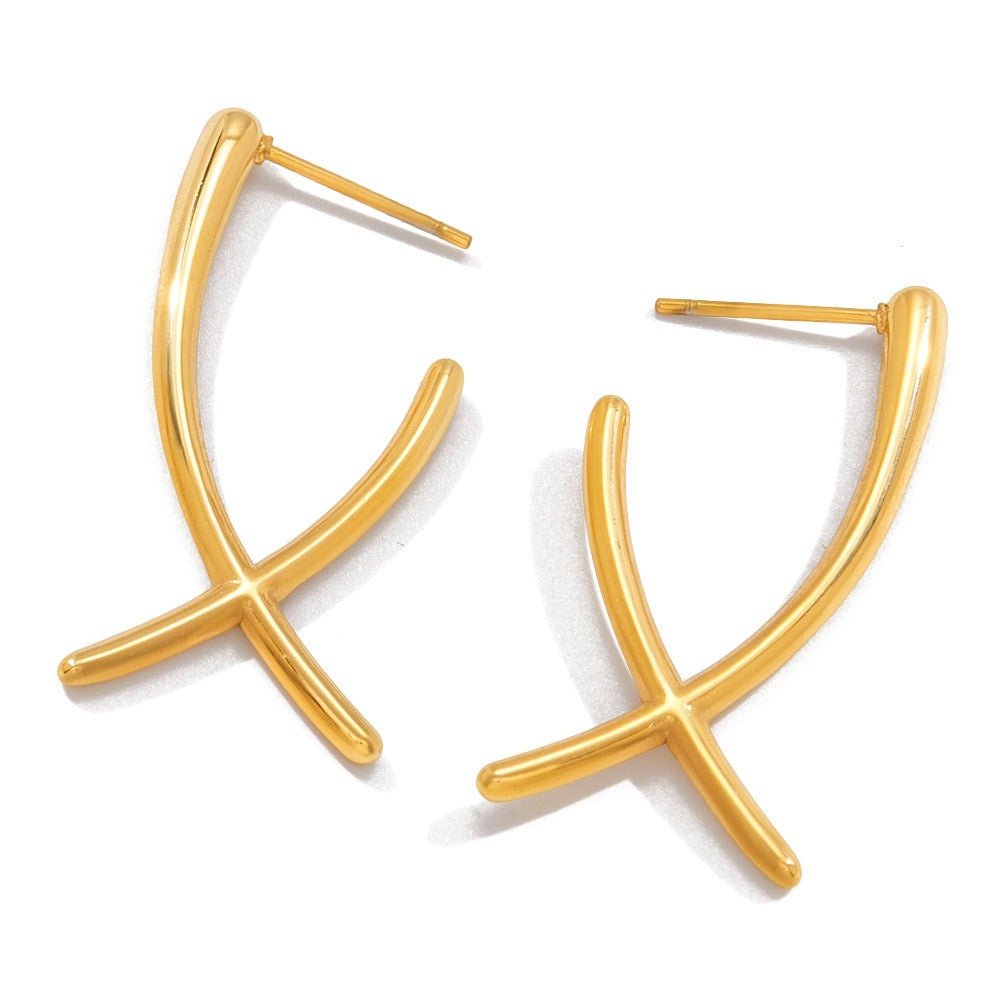 Velóra Auri – Divine Cross Earrings - VELORÁ