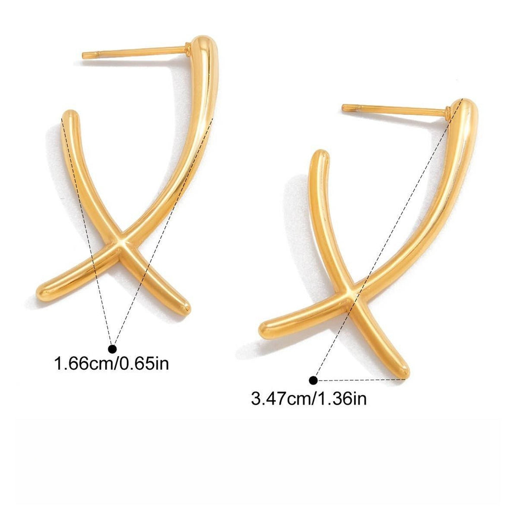 Velóra Auri – Divine Cross Earrings - VELORÁ