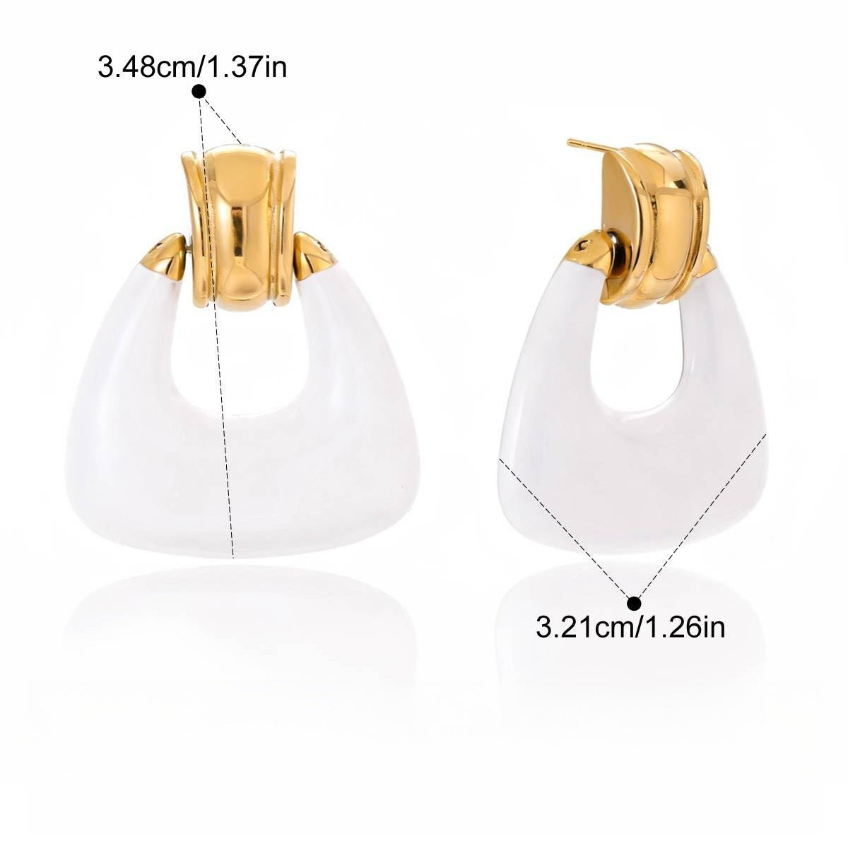 Velóra Auri – Enamel Luxe Studs - VELORÁ