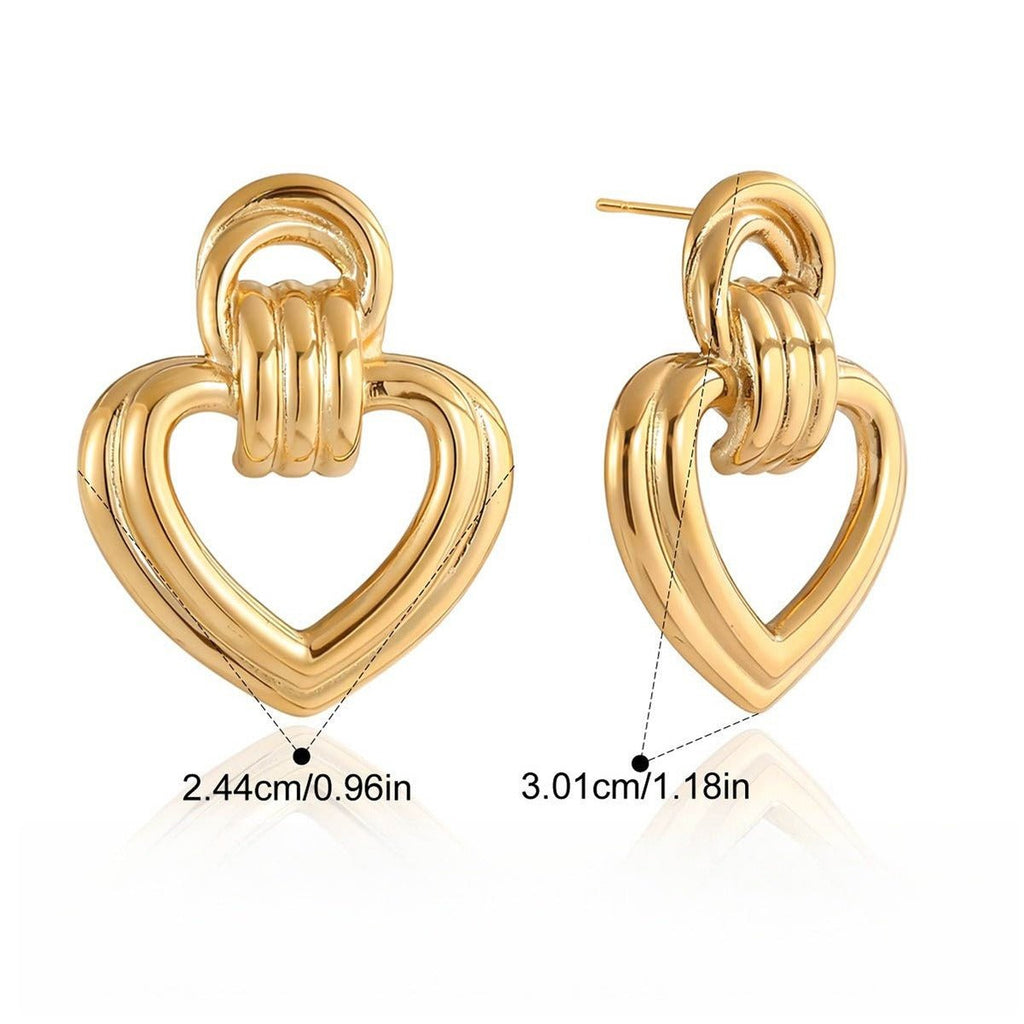 Velóra Auri – Heart Glow Studs - VELORÁ