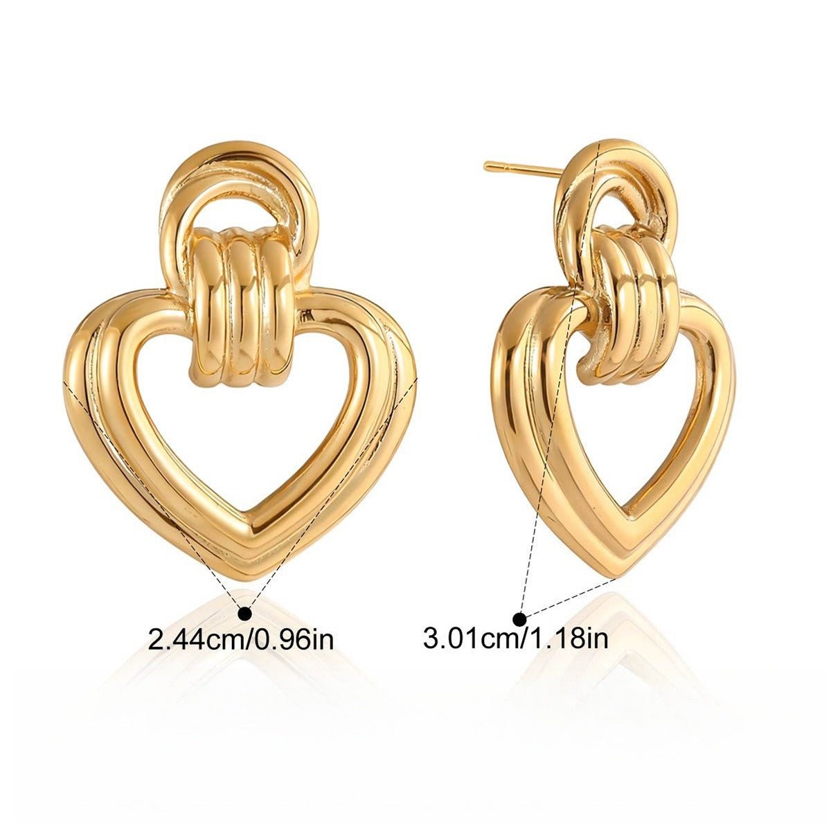 Velóra Auri – Heart Glow Studs - VELORÁ
