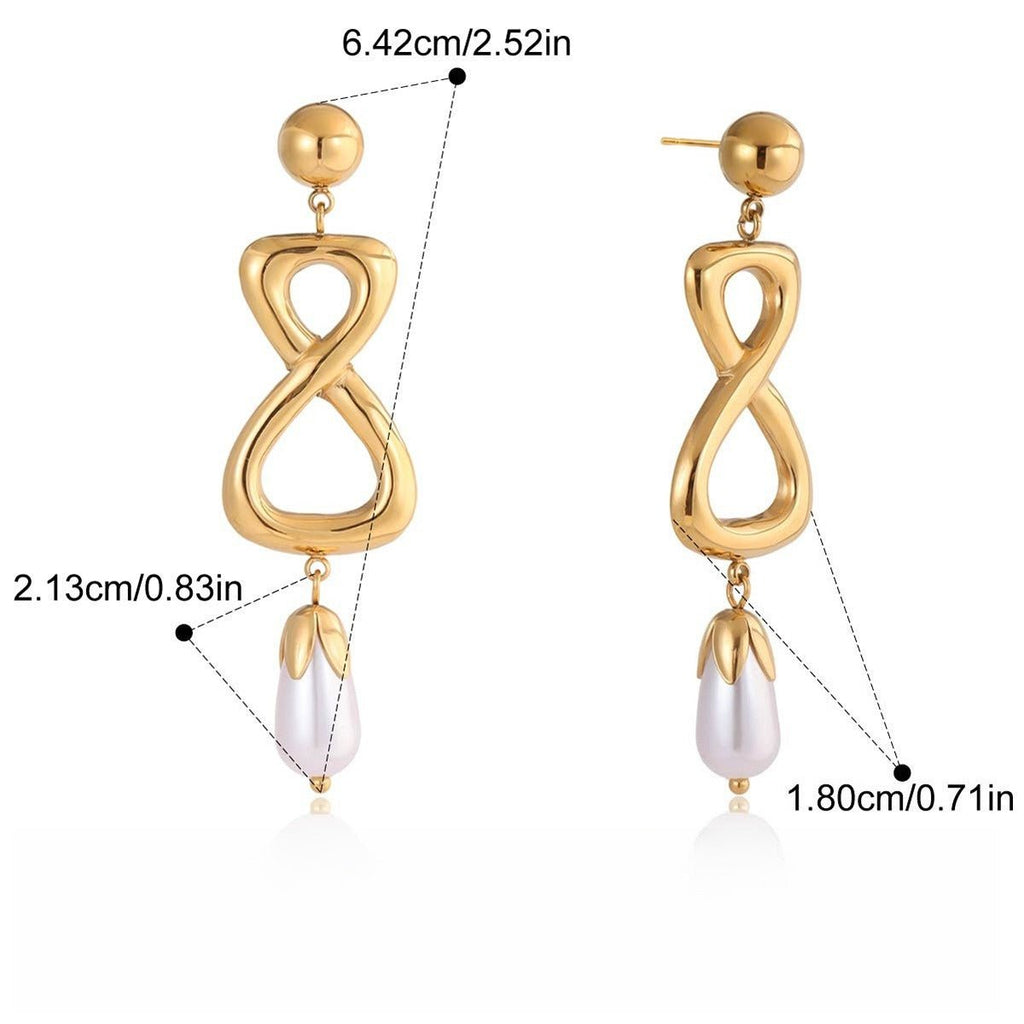 Velóra Auri – Infinity Luxe Titanium Earrings - VELORÁ