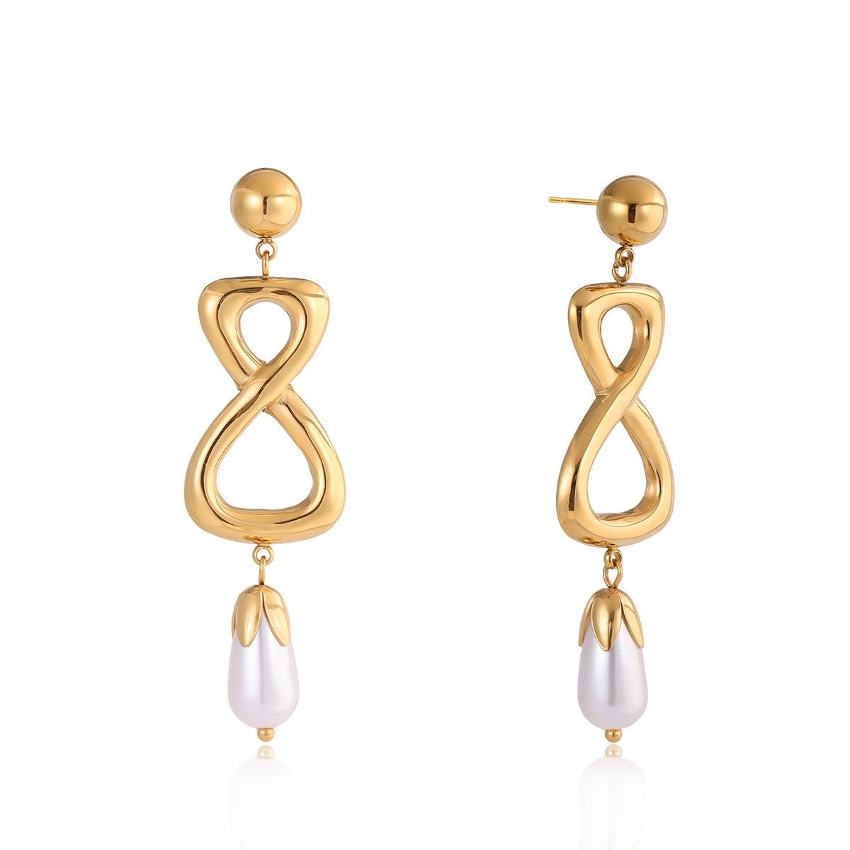 Velóra Auri – Infinity Luxe Titanium Earrings - VELORÁ