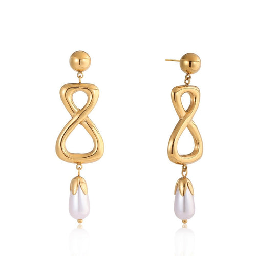Velóra Auri – Infinity Luxe Titanium Earrings - VELORÁ