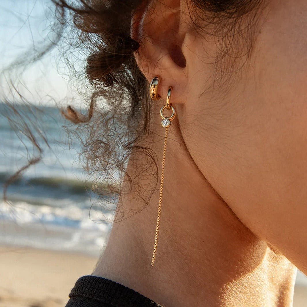 Velóra Auri – Luxe Tassel Zircon Earrings - VELORÁ