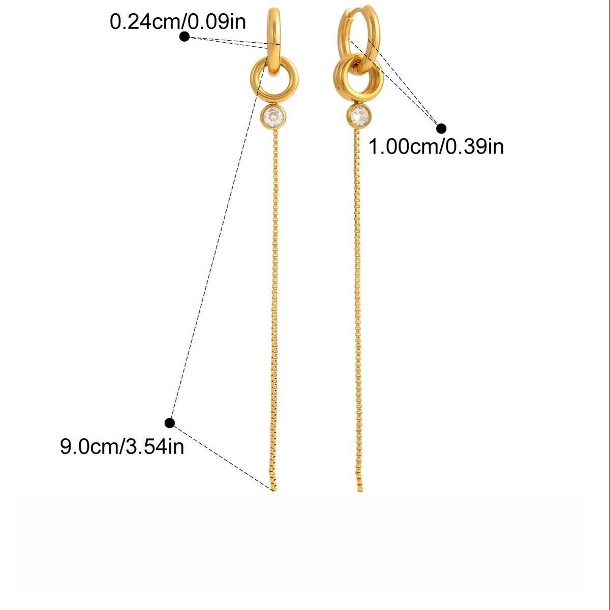 Velóra Auri – Luxe Tassel Zircon Earrings - VELORÁ