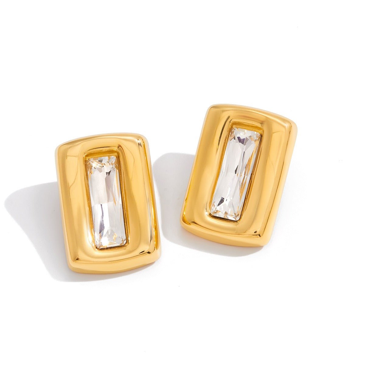 Velóra Auri – Square Zircon Studs - VELORÁ