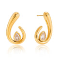 Velóra Auri – Teardrop Zircon Studs - VELORÁ