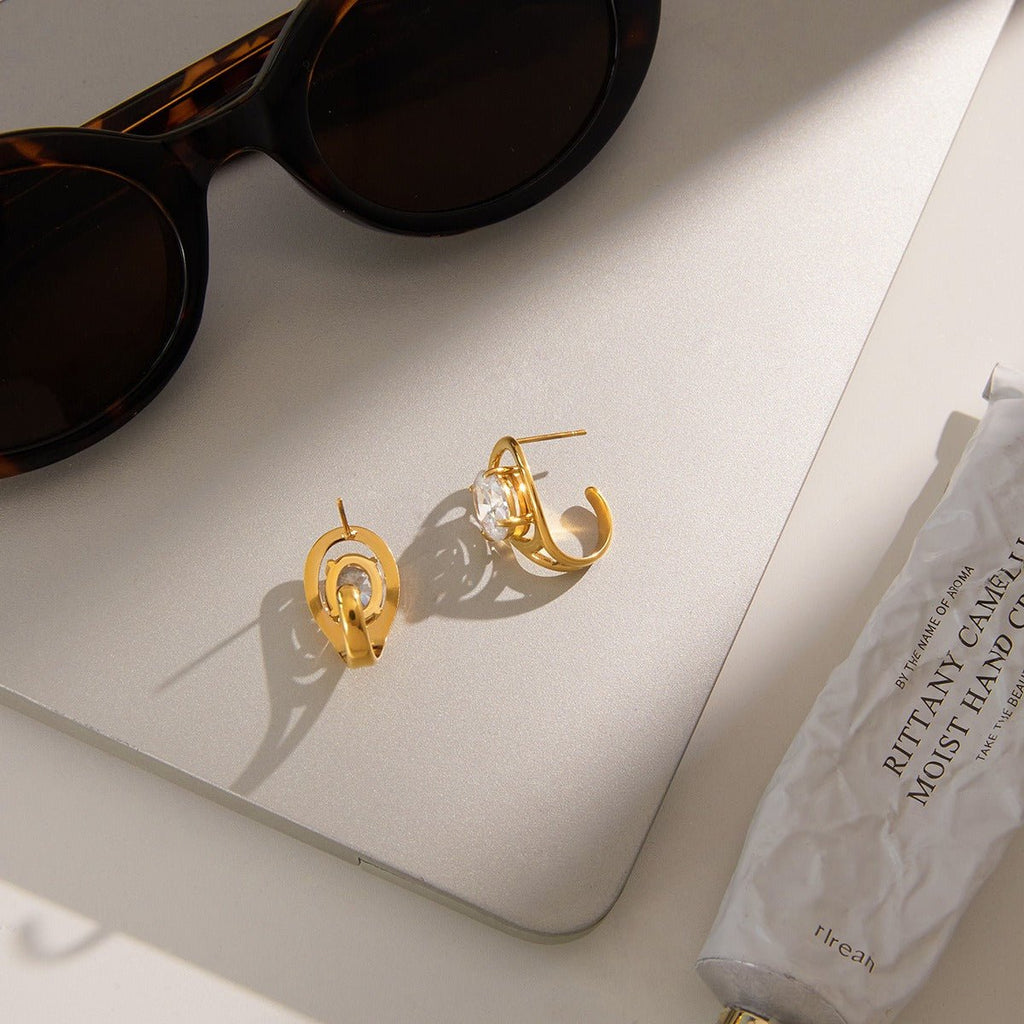 Velóra Auri – Winter Luxe Zircon Studs - VELORÁ