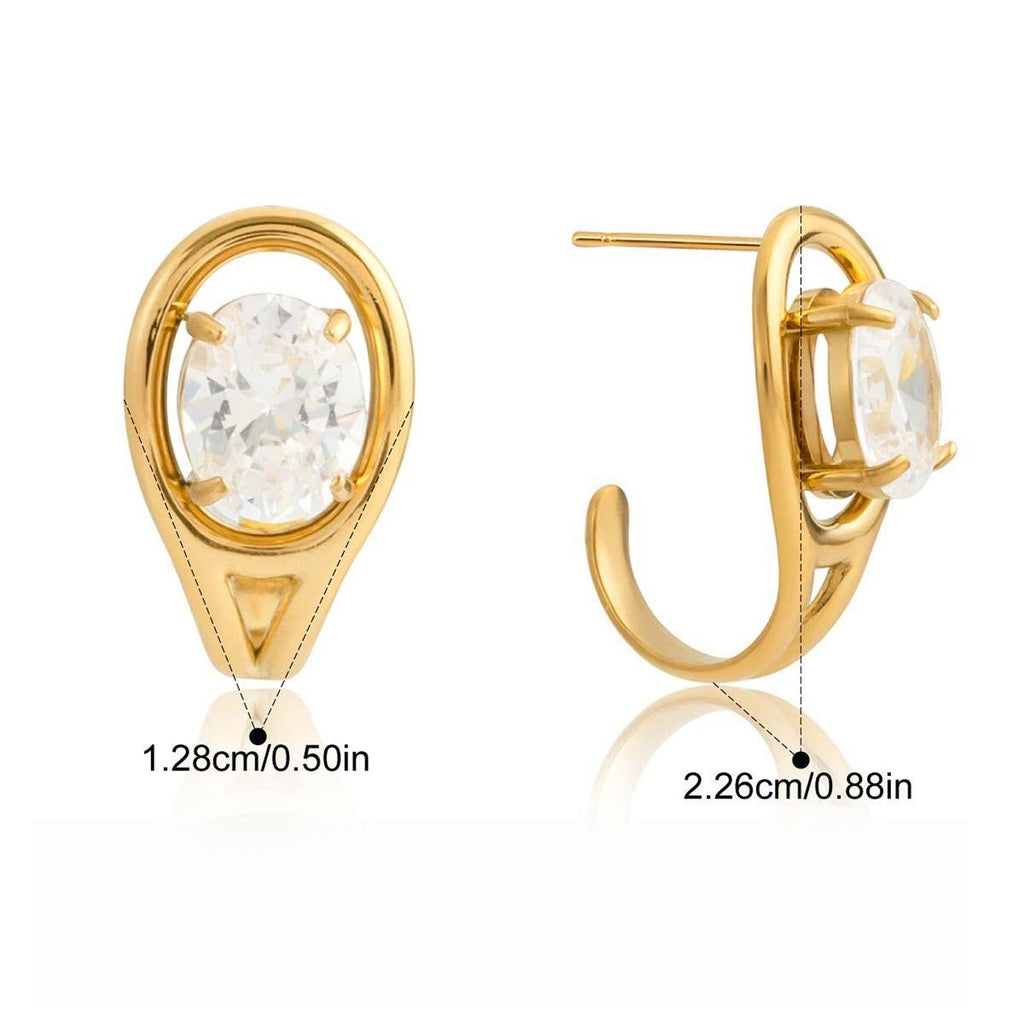 Velóra Auri – Winter Luxe Zircon Studs - VELORÁ