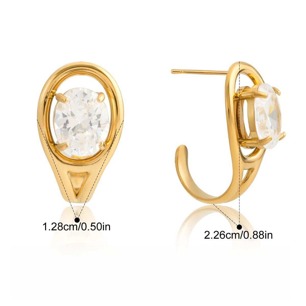 Velóra Auri – Winter Luxe Zircon Studs - VELORÁ