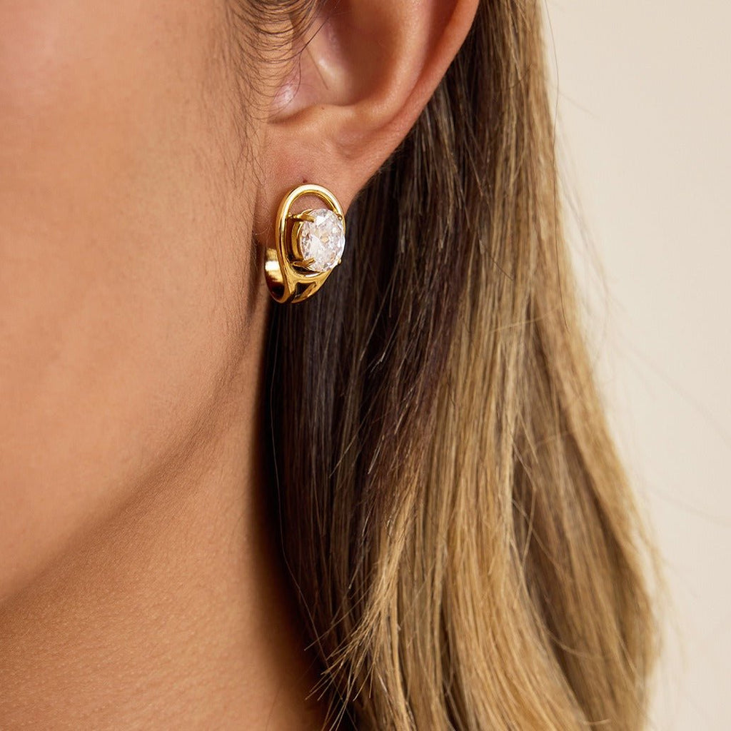 Velóra Auri – Winter Luxe Zircon Studs - VELORÁ