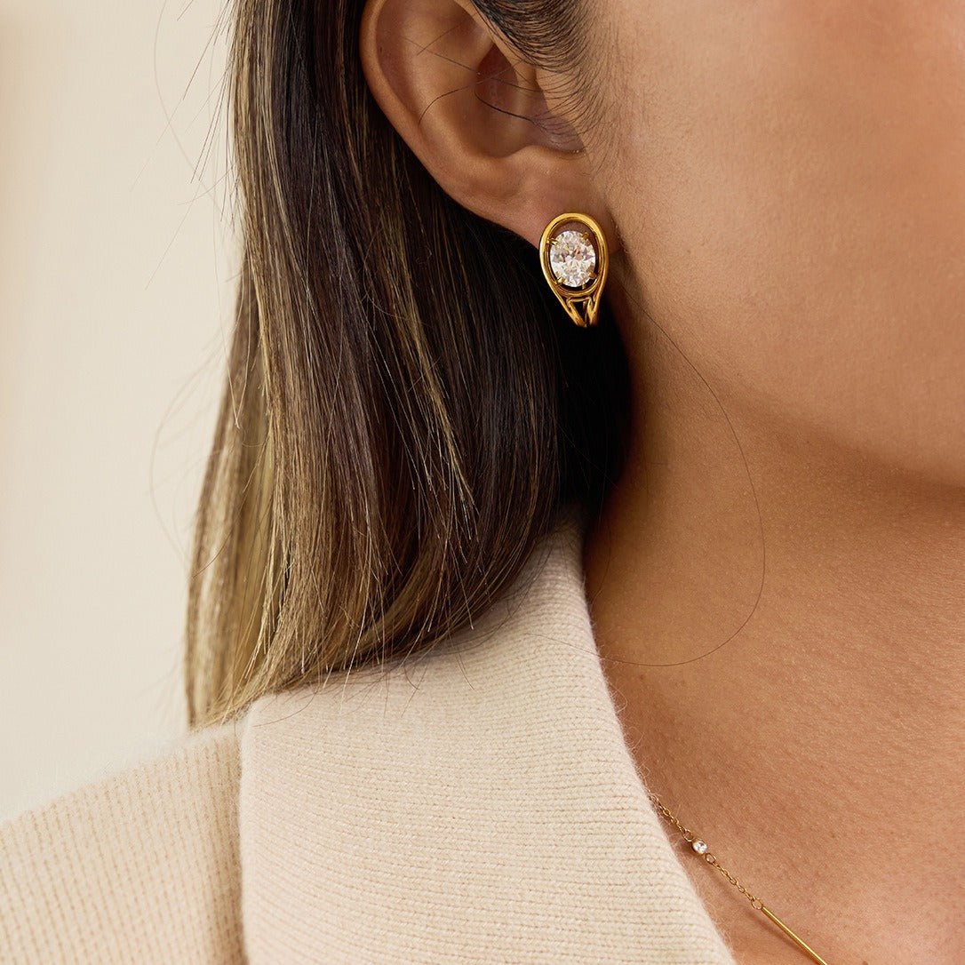 Velóra Auri – Winter Luxe Zircon Studs - VELORÁ
