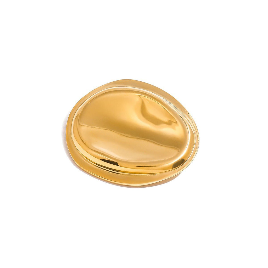 Velóra Éclat – Geometric Oval Luxe Brooch - VELORÁ