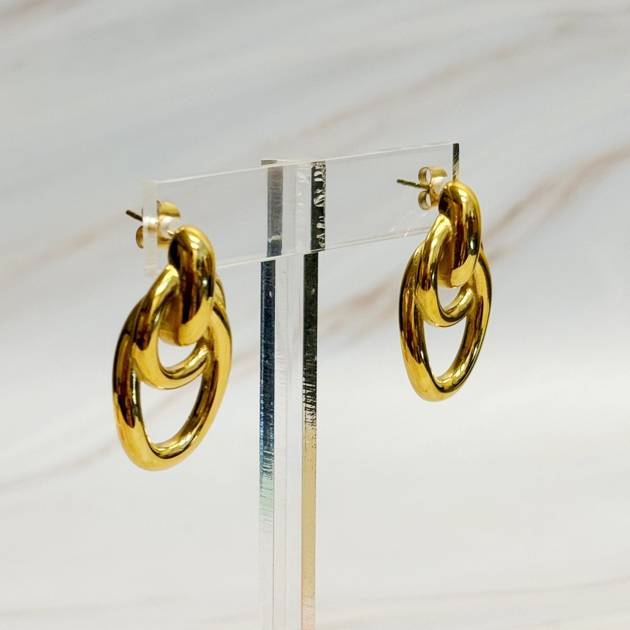 VELORA LILA Gold Earrings - VELORÁ