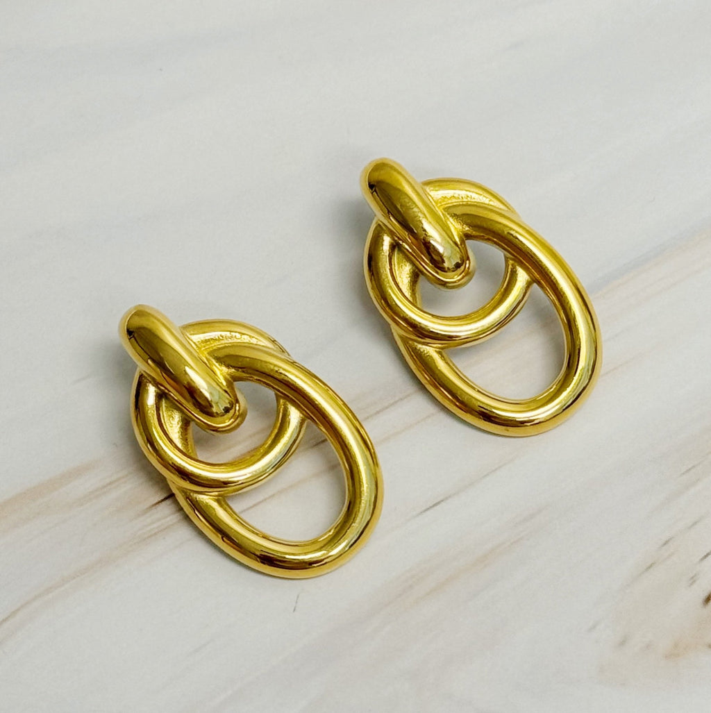 VELORA LILA Gold Earrings - VELORÁ
