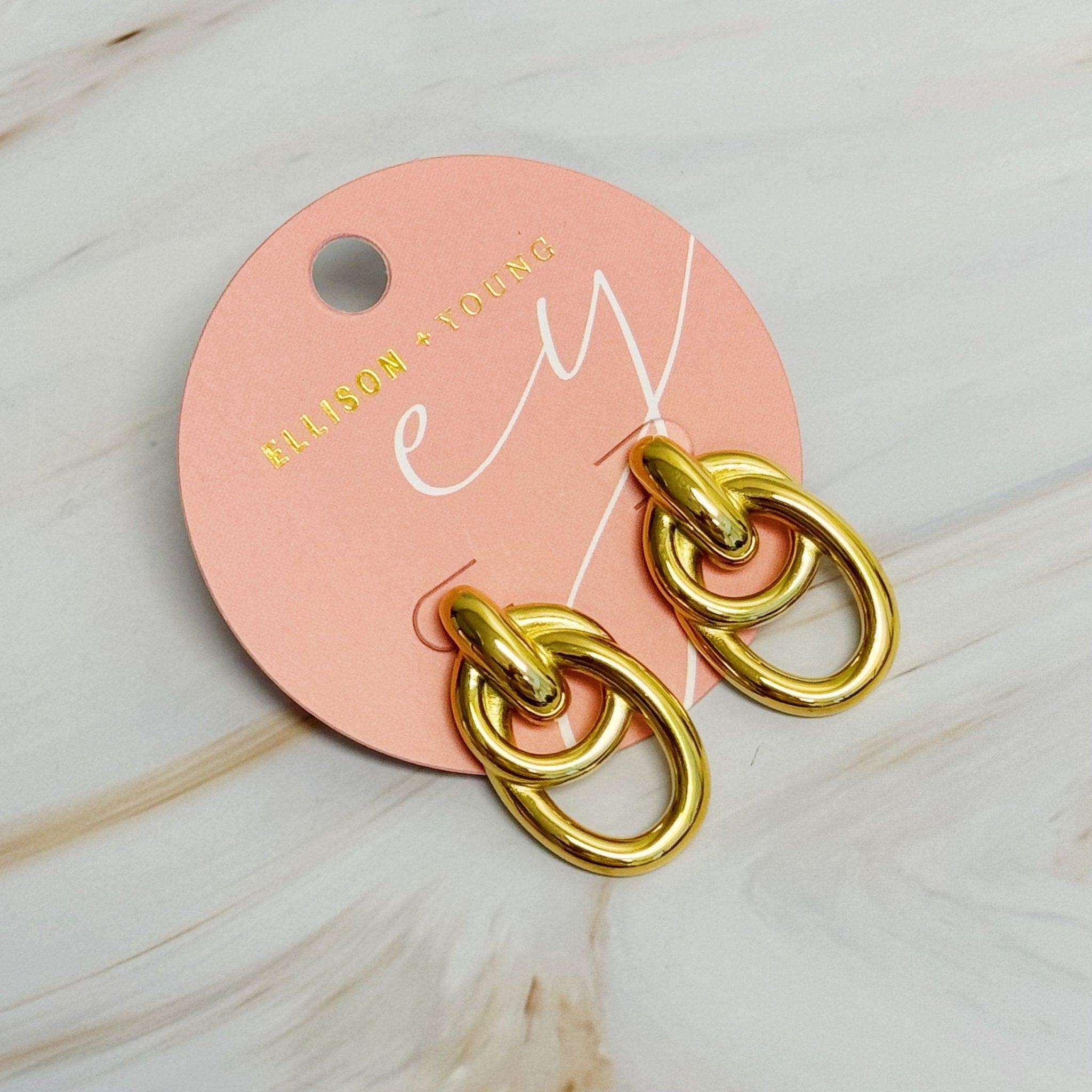 VELORA LILA Gold Earrings - VELORÁ