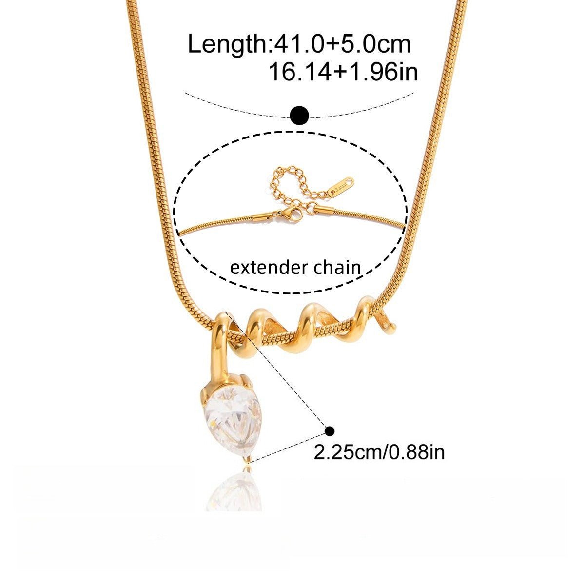 Velóra Nóva Spiral Necklace - VELORÁ