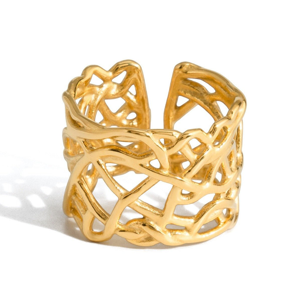 Velóra Oréa – Pearl Titanium Luxe Ring - VELORÁ