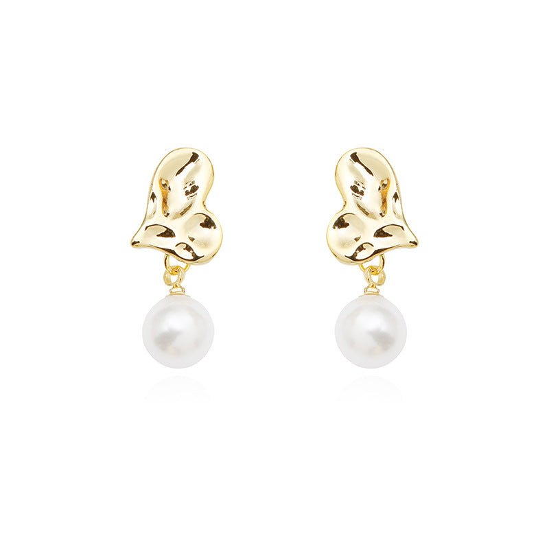 Velóra Pearl Heart Earrings - VELORÁ