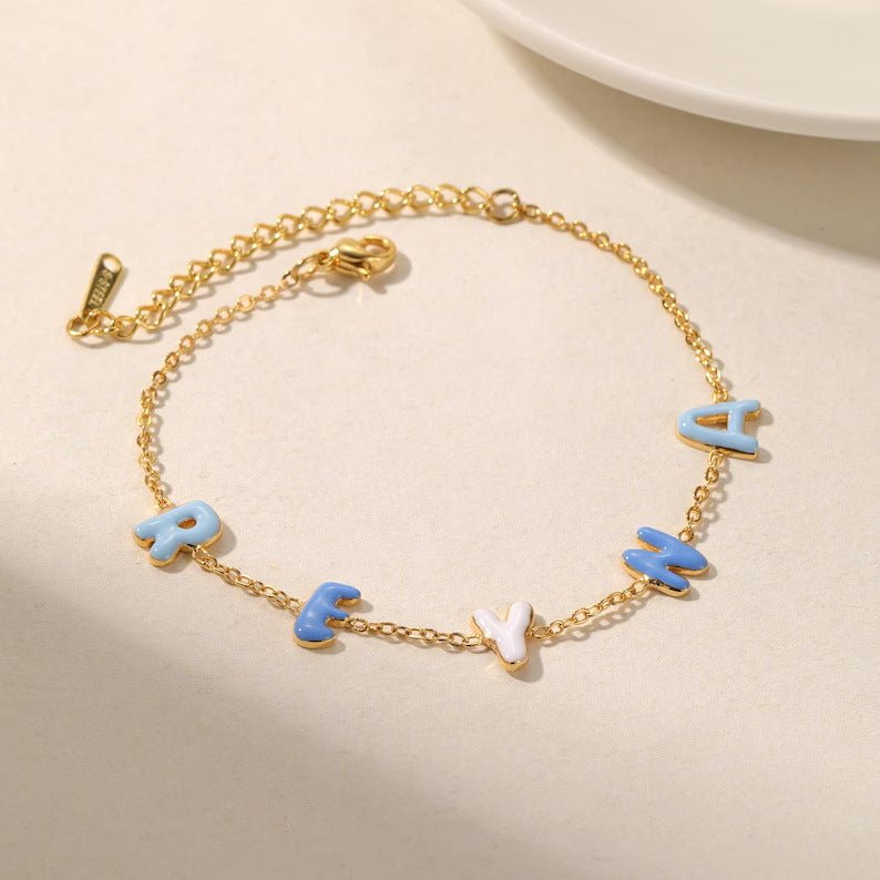 Velóra Sélene – Bubble Letter Bracelet - VELORÁ