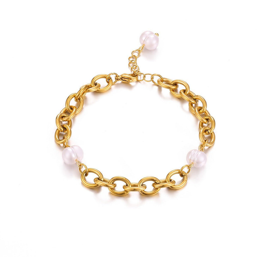 Velóra Sélene – Dual Pearl Gold Bracelet - VELORÁ