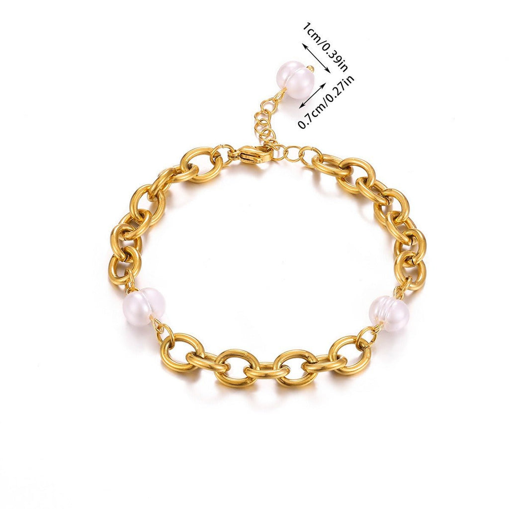 Velóra Sélene – Dual Pearl Gold Bracelet - VELORÁ