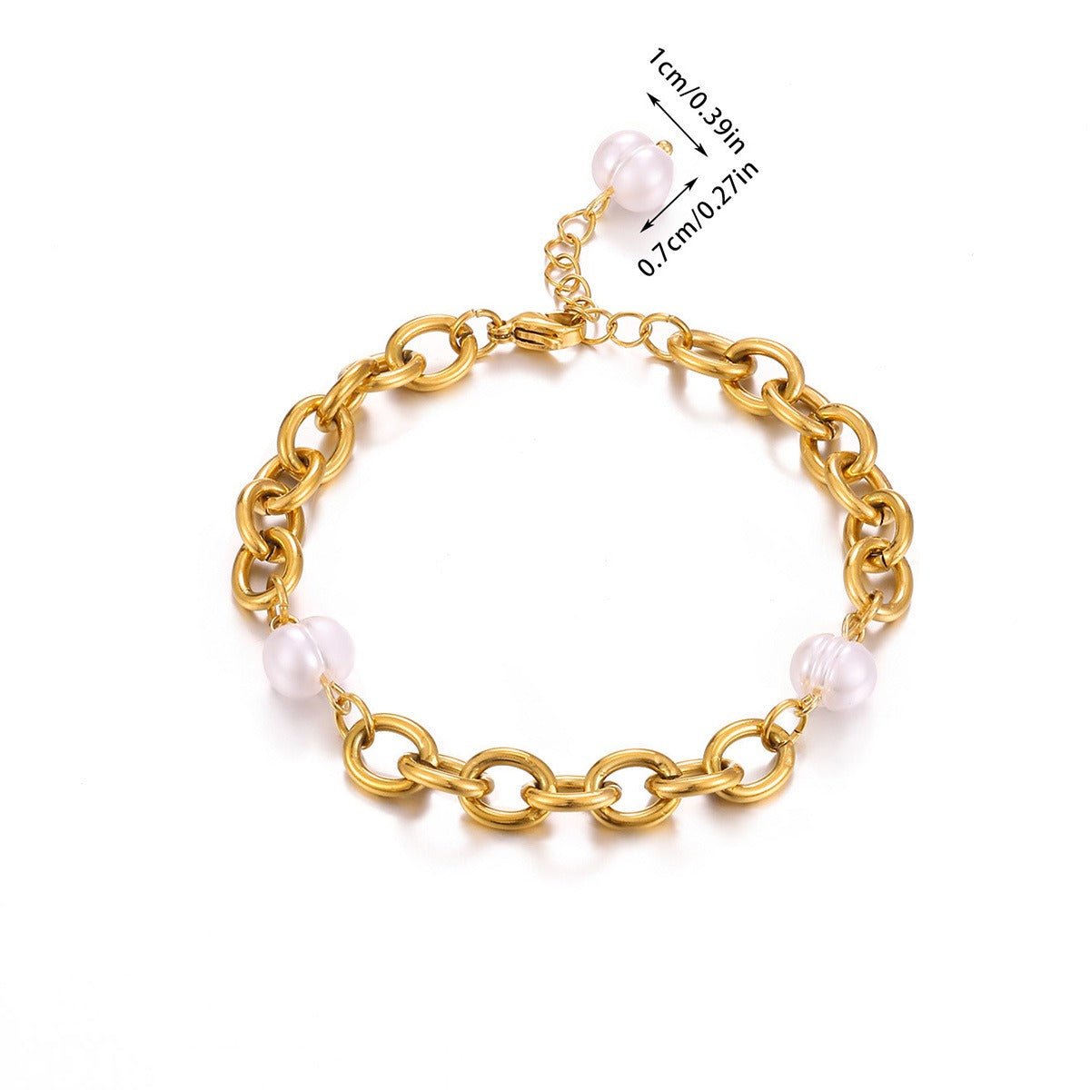 Velóra Sélene – Dual Pearl Gold Bracelet - VELORÁ