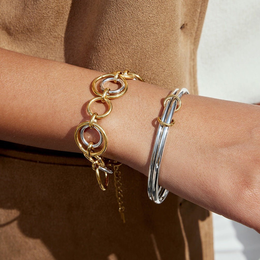 Velóra Sélene – Dual Tone Multi - Strand Bracelet - VELORÁ