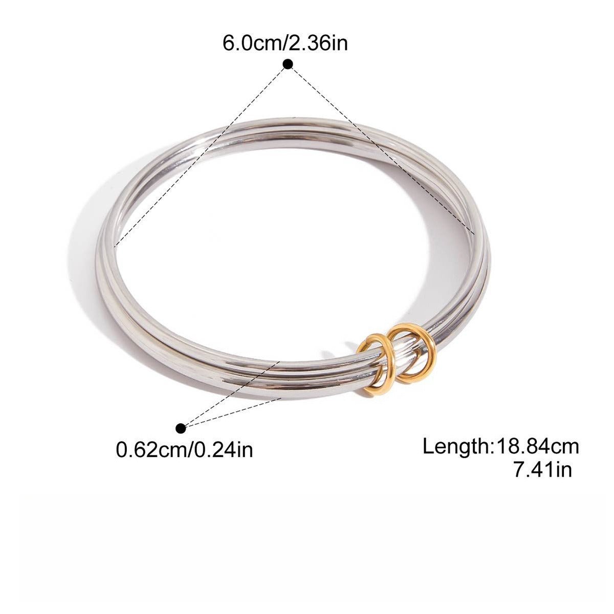 Velóra Sélene – Dual Tone Multi - Strand Bracelet - VELORÁ