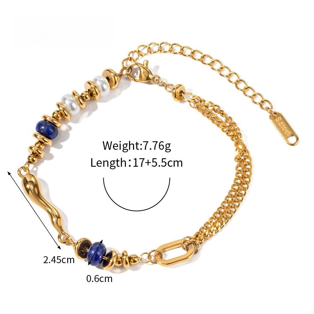 Velóra Sélene – Golden Pearl Bracelet - VELORÁ