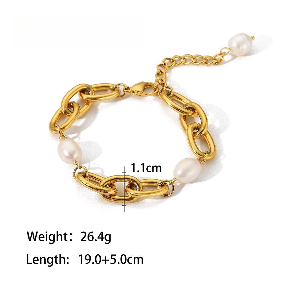 Velóra Sélene – Golden Pearl Bracelet - VELORÁ