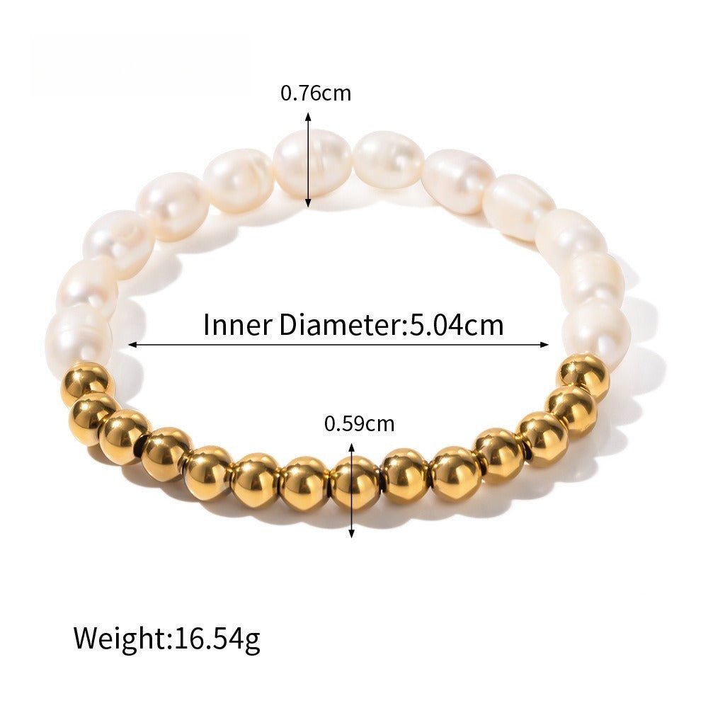 Velóra Sélene – Golden Pearl Bracelet - VELORÁ