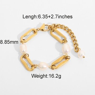 Velóra Sélene – Golden Pearl Bracelet - VELORÁ