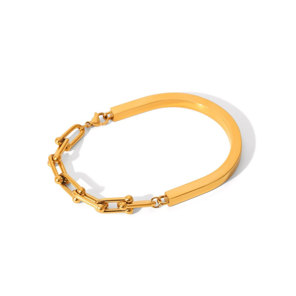 Velóra Sélene – Horseshoe Clasp Chain Bracelet - VELORÁ