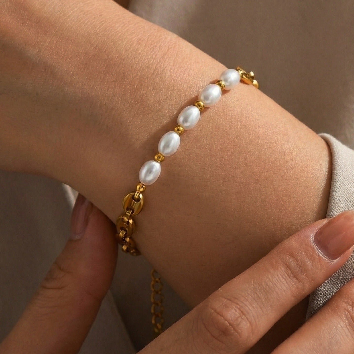 Velóra Sélene – Trinity Pearl Bracelet - VELORÁ