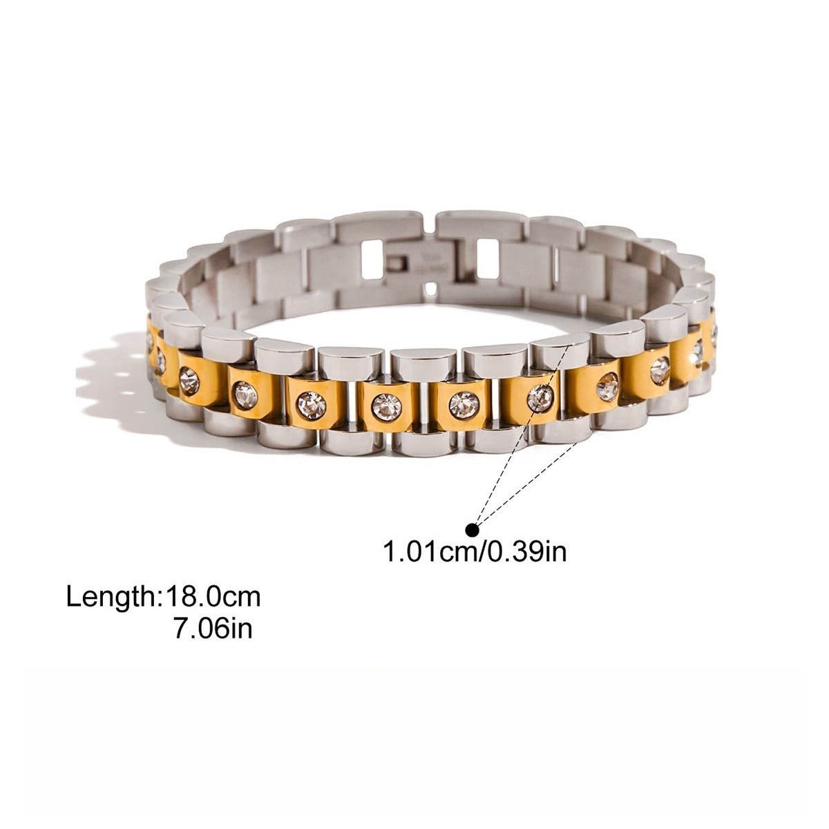 Velóra Sélene – Two - Tone Luxe Titanium Bracelet - VELORÁ