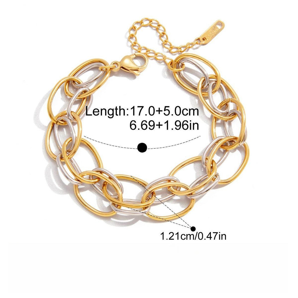 Velóra Sélene – Two - Tone Luxe Titanium Bracelet - VELORÁ