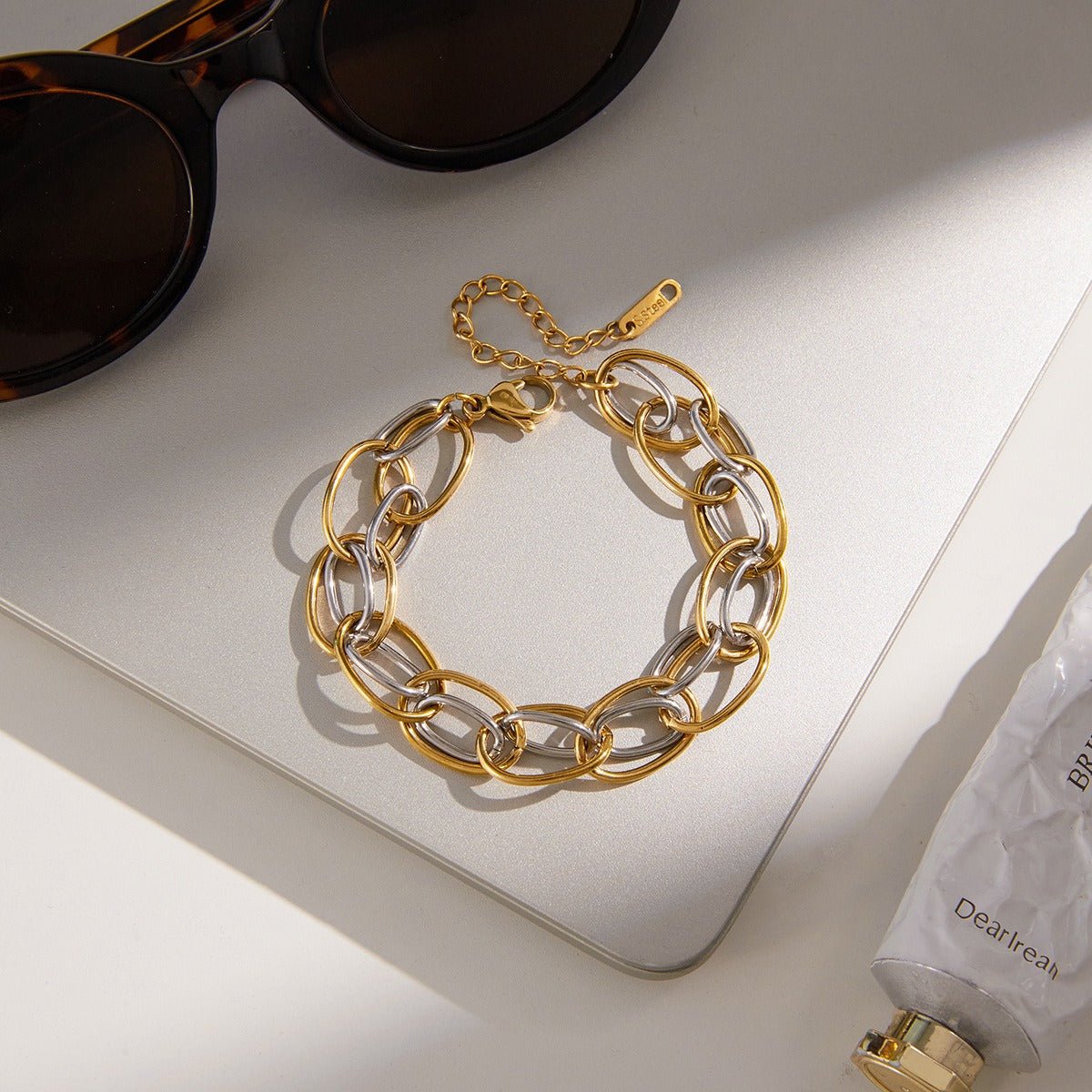 Velóra Sélene – Two - Tone Luxe Titanium Bracelet - VELORÁ