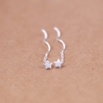 Velóra Textured Threader Earrings - VELORÁ